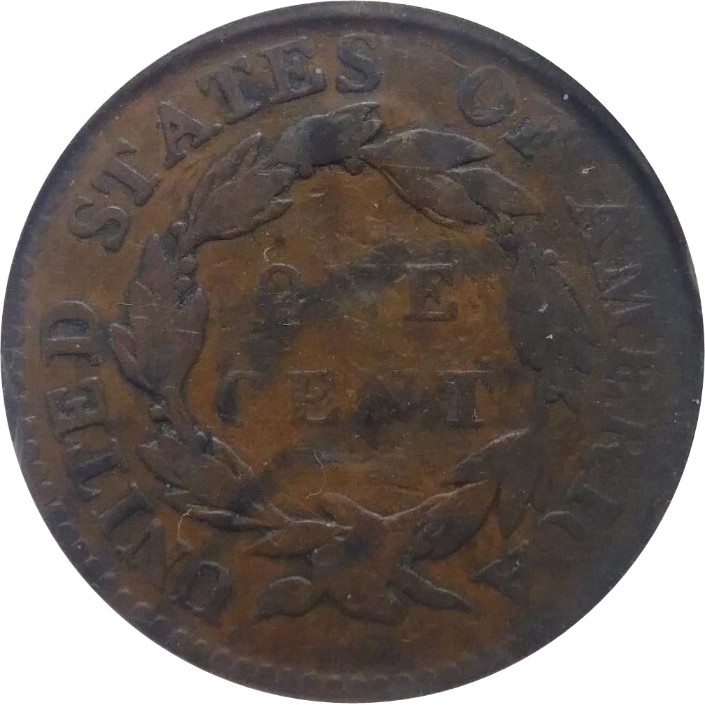 1821-Coronet-Large-Cent-#2